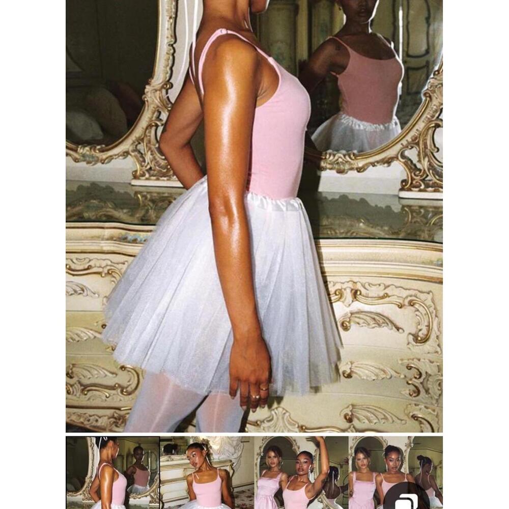 White swan ballerina skirt white tulle